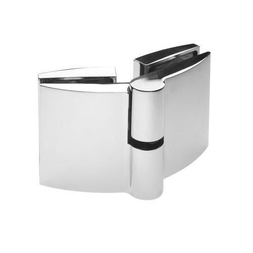 Charnière pour porte en verre -  OSH-LO-22-CP - OZONE OVERSEAS LTD. - pour porte de douche / en laiton / à ressort