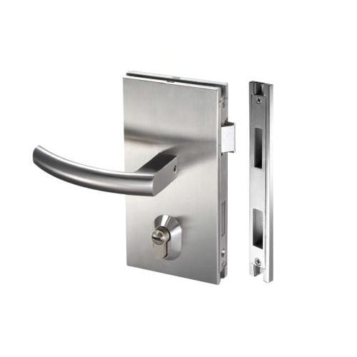 Poignée pour porte en verre - OSSPL-ML-111 - OZONE OVERSEAS LTD. - en inox / contemporaine / avec serrure intégrée