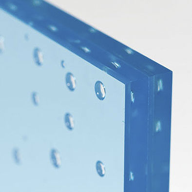 Panneau en verre feuilleté - BUBBLEGLASS™ - Aag-glass - à motif / miroir / coloré