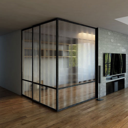 Panneau en verre feuilleté - CHILLGLASS™ - Aag-glass - à motif / transparent / effet glacé