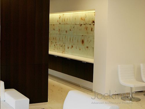 Panneau en verre à motif - MIRRORUNIQUE™ : 9142  - Aag-glass - translucide / miroir / argenté
