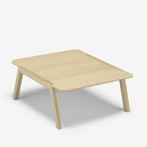 Table basse contemporaine - HELDU - Alki - en chêne / avec piètement en chêne / rectangulaire