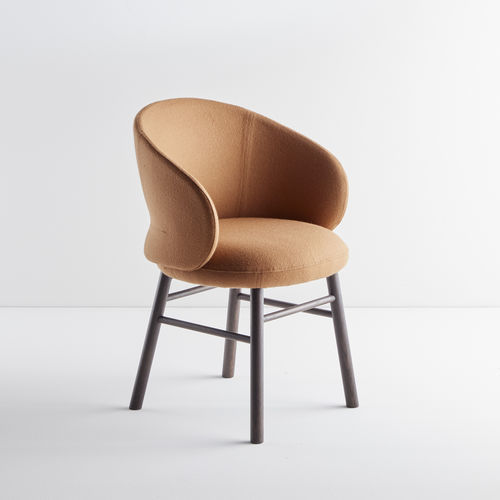 Chaise contemporaine - POTTOLO - Alki - d'intérieur / en tissu / en cuir
