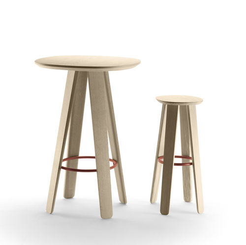 Table mange-debout contemporaine - TRIKU - Alki - en chêne / avec piètement en métal / avec piètement en chêne