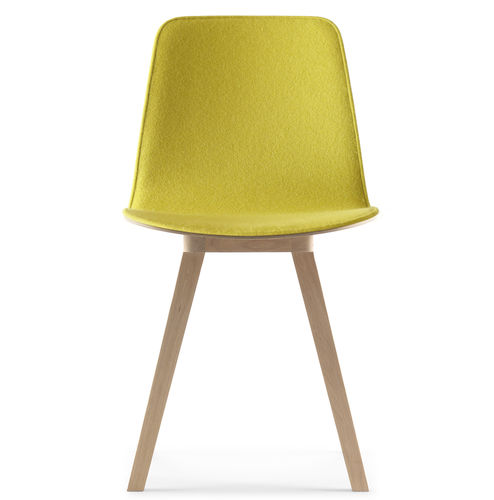 Chaise contemporaine - KUSKOA - Alki - d'intérieur / en laine / en cuir