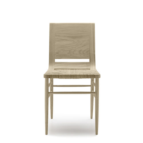 Chaise contemporaine - KIMUA - Alki - d'intérieur / en chêne / en paille