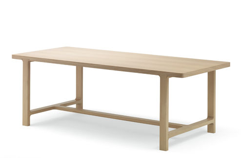 Table contemporaine - EMEA - Alki - en chêne / avec piètement en chêne / rectangulaire
