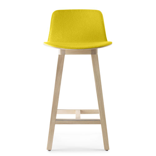 Chaise de bar contemporaine - KUSKOA - Alki - d'intérieur / en tissu / en cuir