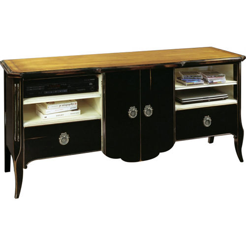 Meuble TV de style - POMPADOUR : 50780  - LABARERE - en bois laqué / noir