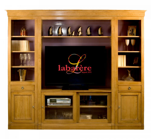 Ensemble TV mural classique - HERITAGE - COMPOSABLES : 22741  - LABARERE - en bois