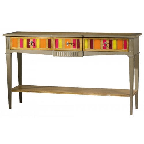 Console classique - RECAMIER : 35011 - LABARERE - en bois laqué / rectangulaire / avec tiroir
