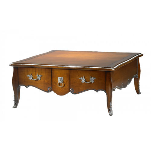 Table basse Louis XIV - MAINTENON : 24100  - LABARERE - en bois / carrée / avec tiroir
