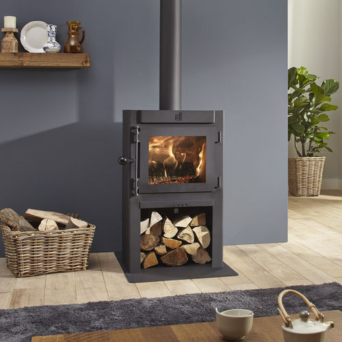Poêle à bois - Dik Geurts - Jannik Medium, High - DRU - 4 kW / 5 kW - 10 kW / au sol
