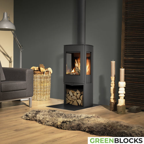 Poêle à bois - DIK GEURTS - Folke - DRU - 4 kW / 5 kW - 10 kW / au sol