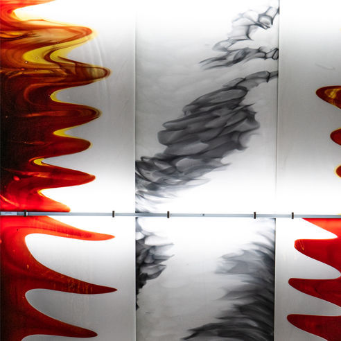 Panneau en verre de sécurité - AL-WALL LITE® - Glashütte Lamberts Waldsassen - structurel / à motif / coloré