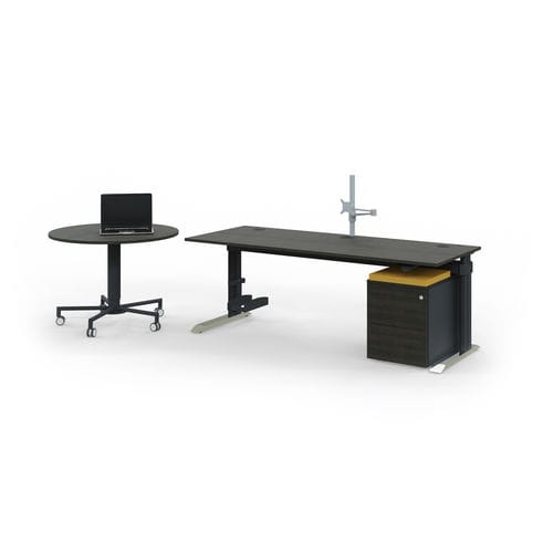 Bureau pour open space - GO2BASIC - Leuwico - sur pied / contemporain / aluminium