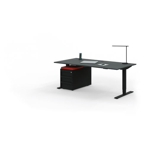 Bureau pour open space - SPINE-3 - Leuwico - sur pied / contemporain / en acier