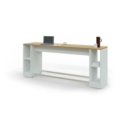 Banque d'accueil en acier - COMMUNICATION DESK - Leuwico - en métal laqué / en plastique / pour bureau