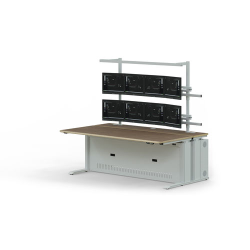 Bureau pour open space - XT TEC - Leuwico - sur pied / contemporain / en acier