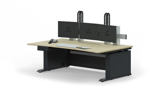 Bureau pour open space - ULTIMATE2 - Leuwico - sur pied / pour 2 personnes / contemporain