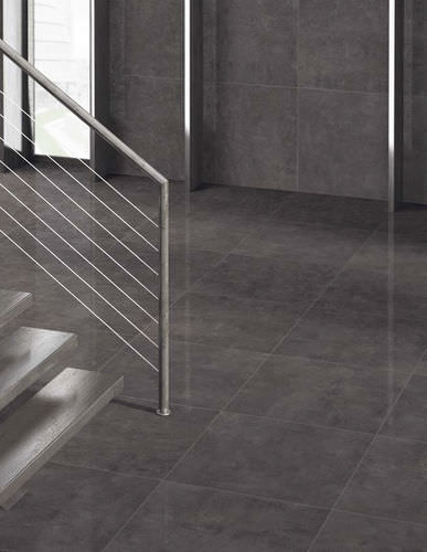 Carrelage en grès cérame - STUDIO : ANTRACITE - Century - à relief / d'intérieur / de sol