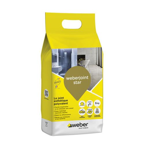 Mortier de jointoiement - WEBERJOINT STAR - Weber Industries - pour carrelage / pour maçonnerie / à base de sable