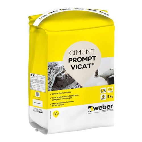 Mortier de scellement - PROMPT VICAT®  - Weber Industries - pour chape / pour maçonnerie / pour béton