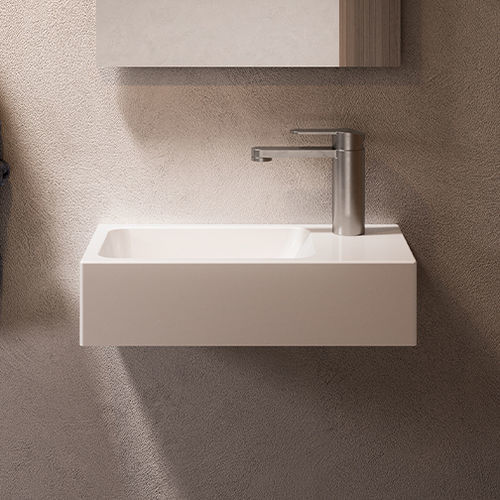 Vasque suspendue - FO - karol - en Solid Surface / brillante / finition mat