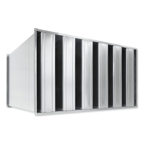 Silencieux pour bouches de ventilation en tôle - MSA  - TROX - en acier / aluminium