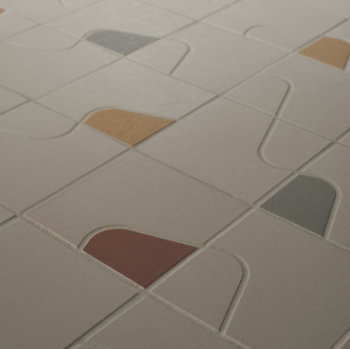 Mosaïque en grès cérame - CHALK CAMEO - Mosaico + - lisse / structure / d'intérieur
