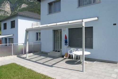Auvent pour terrasse - HAWAII 40 - SunParadise - en aluminium / en verre / incliné