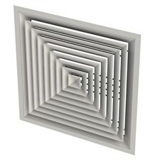 Diffuseur d'air de plafond - SERIES CD - Monodraught - carré
