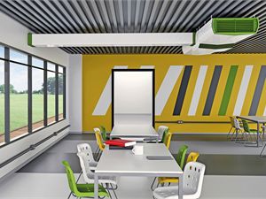 Faux-plafond en acier - COOL-PHASE® - Monodraught - en lames / avec climatisation intégrée