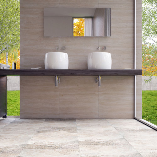 Carrelage en travertin - ZEBRA CHIARA - PIETRE DI RAPOLANO PDR SRL - poli / lisse / brossé