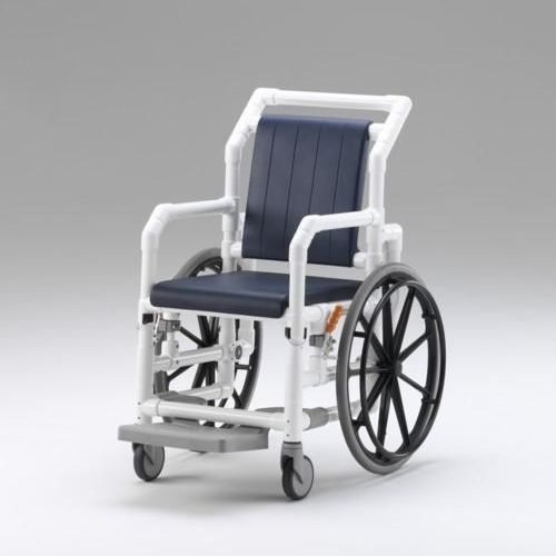 Fauteuil médical en tissu - DR 100 MRT - RCN Medizin- und Rehatechnik - en plastique / sur roulettes / avec repose-jambes