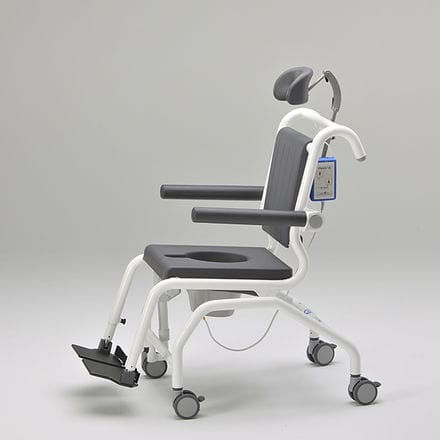 Siège de douche mobile - SCC 250 COMFORT E - RCN Medizin- und Rehatechnik - à poser / en PUR / en inox