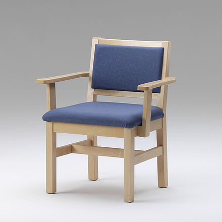 Fauteuil médical en tissu - HS 400 XXL - RCN Medizin- und Rehatechnik - en bois massif / manuel / bleu