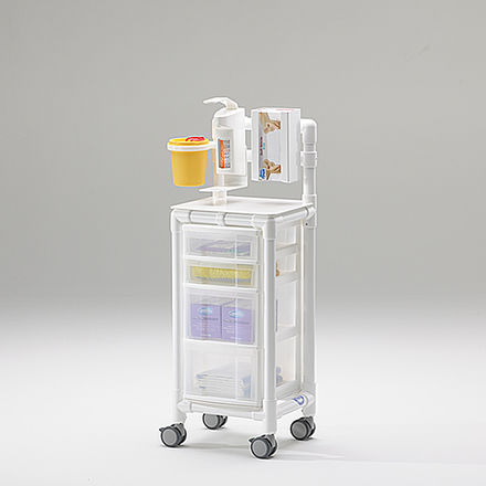 Chariot de soins - KTW 100 HS ATS SPA - RCN Medizin- und Rehatechnik - pour établissement de santé / en plastique