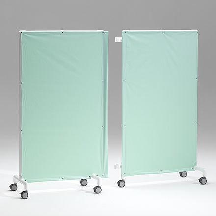Paravent contemporain - PV10 EM10 - RCN Medizin- und Rehatechnik - en résine / pour usage médical / à roulettes
