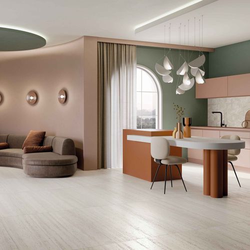 Carrelage en grès cérame - SENSI ROMA - ABK - poli / 3D / d'intérieur