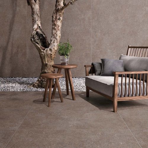 Carrelage en grès cérame - NATIVE - ABK - en porcelaine / en granit / en porphyre