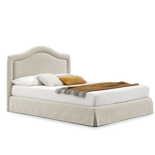 Lit double - capri - Bolzan Srl-Società Benefit - classique / tapissé / avec tête de lit
