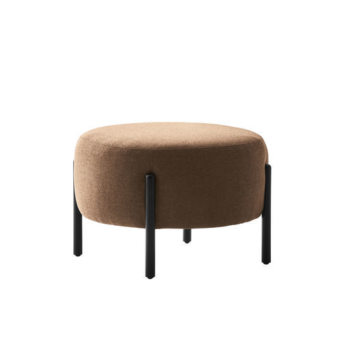 Pouf contemporain - flag - Bolzan Srl-Società Benefit - en tissu / en noyer / rond