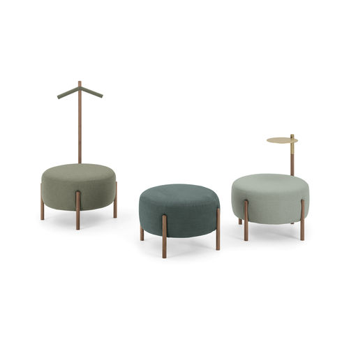 Pouf contemporain - flag - Bolzan Srl-Società Benefit - en laine / en lin / en coton