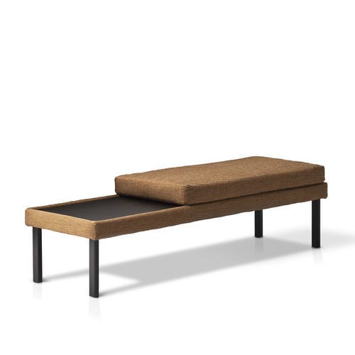 Bout de lit contemporain - Marty  - Bolzan Srl-Società Benefit - en tissu / en bois / résidentiel