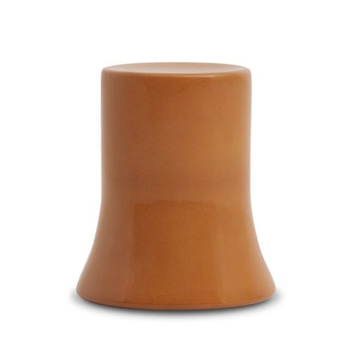 Table d'appoint contemporaine - In girum - Bolzan Srl-Società Benefit - en terre cuite / avec piètements en terre cuite / ronde