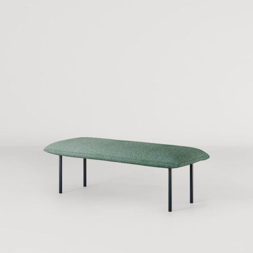 Banquette contemporaine - JILL BENCH  - Bolzan Srl-Società Benefit - en tissu / avec piètement en métal / contract
