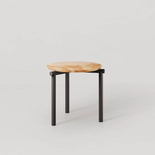 Table basse contemporaine - JACK-E  - Bolzan Srl-Società Benefit - en cuir / en bois / en marbre