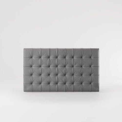 Tête de lit pour lit double - METROPOLITAN DELUXE - Bolzan Srl-Società Benefit - classique / en cuir / grise