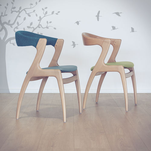 Chaise contemporaine - GAZELLE - CMcadeiras - d'intérieur / en bois / contract